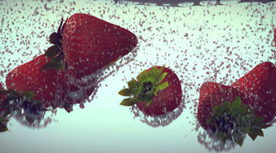 Bubbles of Strawberries