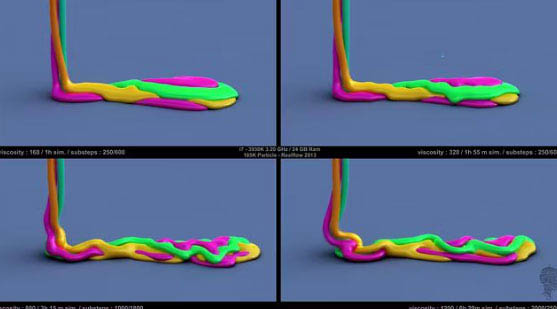 Realflow 2013 - Viscosity Test